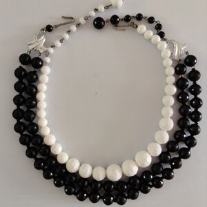 Two West Germany Graduated Faceted Beads Necklaces